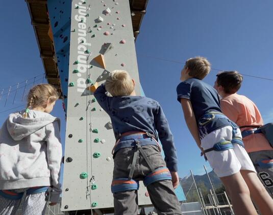 Kindertag-Klettern im Club Kitzsteinhorn