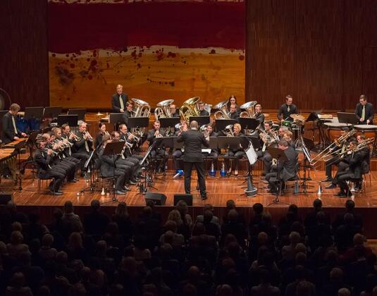 Konzert im Grand Hotel mit der Brass Band Fröschl Hall