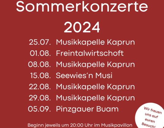 Sommerkonzert der Musikkapelle Kaprun