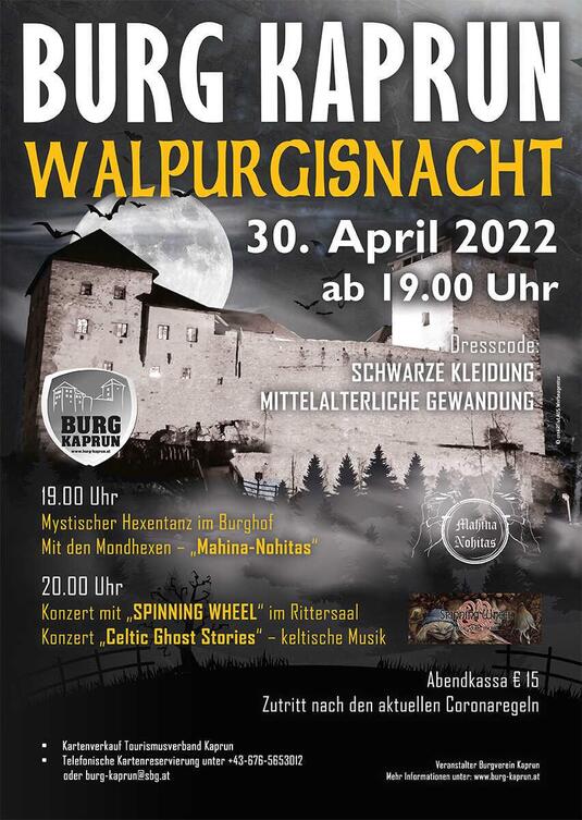 Walpurgis night at castle Kaprun