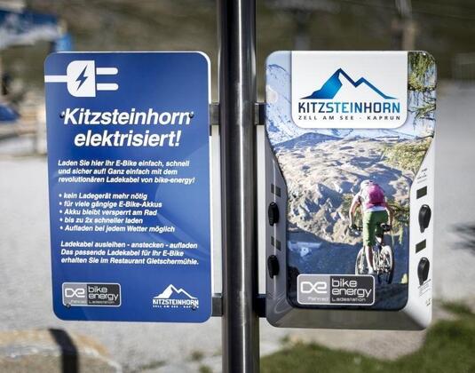 E-Bike Charging Station at the Kitzsteinhorn (Bike energy)
