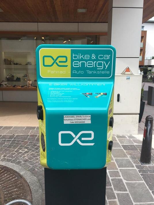 E-Bike charing station Seegasse Zell am See (Bike energy)